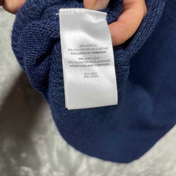 Lole Sweater Dress Womens Size Large Blue Navy Knit Oversized Strechy - Picture 4 of 7